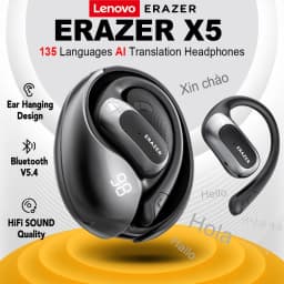 Thumbnail Lenovo ERAZER X5 Al Thông Minh Thời Gian Thực Dịch Tai Nghe Không Dây Mở Tai Bluetooth 5.4 Có Màn Hình LED Tai Nghe Kinh Doanh Có Mic Chống Thấm Nước IPX5 1