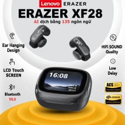 Thumbnail Lenovo ERAZER XF28 AI Dịch Tai Nghe Bluetooth V6.0 Màn Hình Cảm Ứng LCD Thiết Kế Kẹp Tai Nghe Không Dây tai nghe kẹp tai 1