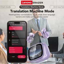 Thumbnail Lenovo ERAZER XF28 AI Dịch Tai Nghe Bluetooth V6.0 Màn Hình Cảm Ứng LCD Thiết Kế Kẹp Tai Nghe Không Dây tai nghe kẹp tai 3