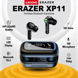 Thumbnail Lenovo ERAZER XP11Tai nghe bluetooth không dây TWS  Nhét Tai Thiết kế gương Earphone Giảm Tiếng Ồn thanh nổi Hi-Fi Chờ Dài 1200mAh 1