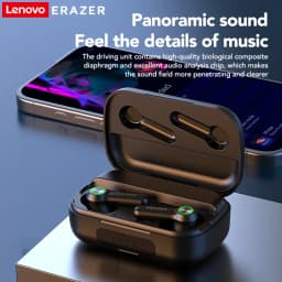 Thumbnail Lenovo ERAZER XP11Tai nghe bluetooth không dây TWS  Nhét Tai Thiết kế gương Earphone Giảm Tiếng Ồn thanh nổi Hi-Fi Chờ Dài 1200mAh 4