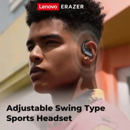 Thumbnail Lenovo ERAZER XT60 Tai nghe thể thao không dây bluetooth V5.3 Hifi chống nước giảm tiếng ồn Chờ Dài Có Mic 4