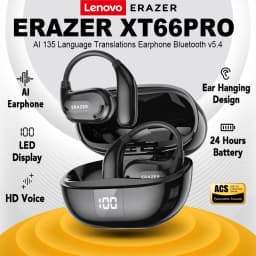 Thumbnail Lenovo ERAZER XT66 PRO Al Tai nghe không dây dịch thời gian thực thông minh Bluetooth 5.4 SLEEP ASMR có màn hình cảm ứng LED Tai nghe kinh doanh có Mic chống nước IPX5 1