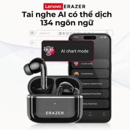 Thumbnail Lenovo ERAZER XT89 PRO Tai nghe Bluetooth AI Dịch thuật hai chiều trong 134 ngôn ngữ tai nghe không dây Trả lời thông minh AI Tai nghe chế độ chơi game thấp trễ 4