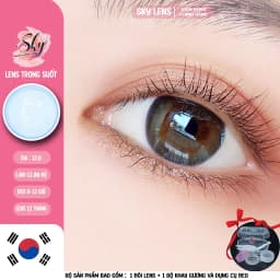 Thumbnail Lens Hàn trong suốt ( Clear lens) - Kính Áp Tròng Cận Không Màu Sky Contact Lens -Có cận lệch 2