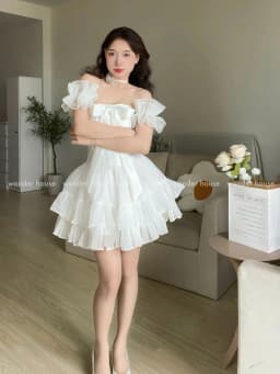 Thumbnail Levi Dress Wonderhouse Đầm thiết kế dáng xòe công chúa chất vải dày dặn dự tiệc, dạo phố nữ tính sang trọng 1