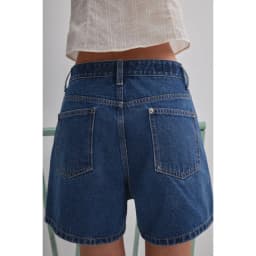 Thumbnail LIBÉ WORKSHOP - Quần jeans ngắn ống suông màu xanh dương 2
