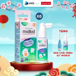 Thumbnail Liệu trình tái tạo - Combo 6 hộp Xịt chống sâu răng Midkid vị nho 30ml cho bé từ 1 tuổi 1