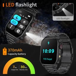 Thumbnail Lige KM02 Đồng hồ thông minh Nam Bluetooth Gọi Giấy dán tường tùy chỉnh Theo dõi sức khỏe Đồng hồ thông minh chống nước cho Android và iOS 1