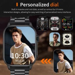 Thumbnail Lige KM02 Đồng hồ thông minh Nam Bluetooth Gọi Giấy dán tường tùy chỉnh Theo dõi sức khỏe Đồng hồ thông minh chống nước cho Android và iOS 3