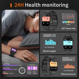 Thumbnail Lige KM02 Đồng hồ thông minh Nam Bluetooth Gọi Giấy dán tường tùy chỉnh Theo dõi sức khỏe Đồng hồ thông minh chống nước cho Android và iOS 4