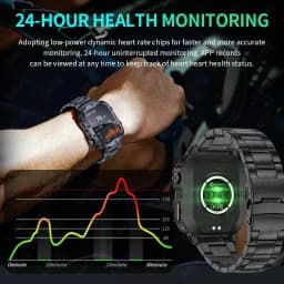 Thumbnail Lige Đồng Hồ Thông Minh Đa Chức Năng Màn Hình 1.96 inch Chống Thấm Nước 2