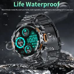 Thumbnail Lige Đồng hồ thông minh Cuộc gọi Bluetooth Chống nước 1,53 inch Màn hình cảm ứng toàn diện100 + Chế độ thể thao Theo dõi nhịp tim Mặt số giấy dán tường Máy tính 4