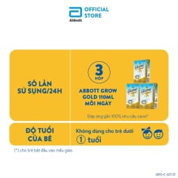 Thumbnail [LIVE] Thùng 48 hộp Sữa nước Abbott Grow Gold 110ml/hộp 4