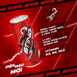 Thumbnail [Live] ùng Nước Tăng Lực Sting Dâu (320ml/lon) 4
