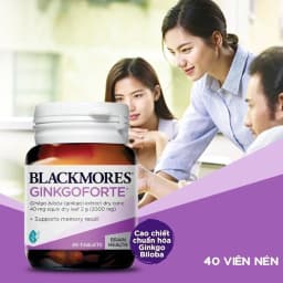 Thumbnail [LIVESTREAM] Viên Uống Hỗ Trợ Tuần Hoàn Máu Não Blackmores Ginkgoforte Lọ 40 Viên 2
