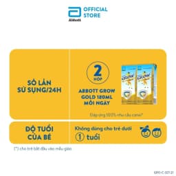 Thumbnail [LIVE]Thùng 48 hộp Sữa nước Abbott Grow Gold 180ml/ hộp 4