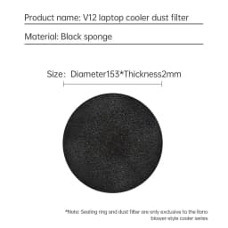 Thumbnail Llano V12 V10 V13 Turbo-Fan RGB Laptop Cooler Lọc Bụi Memory Foam 2