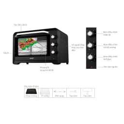 Thumbnail Lò nướng Sanaky VH-809S2D/N2D 80L - Hàng chính hãng 3
