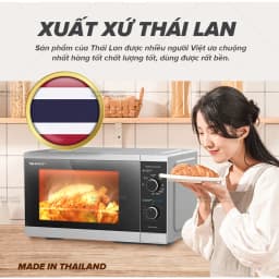 Thumbnail Lò Vi Sóng Cơ Có Nướng Sharp R-G251TV-SL/BK 25L [5 Mức Công Suất] - Bảo Hành 12T 4
