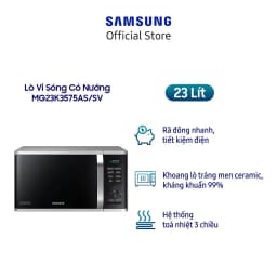 Thumbnail Lò vi sóng có nướng Samsung MG23K3575AS/SV 23 lít 3