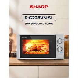 Thumbnail Lò vi sóng có nướng Sharp R-G228VN-SL - 20L - Hàng Chính Hãng bảo hành 12 tháng 2
