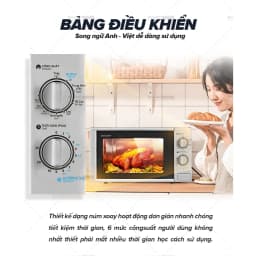Thumbnail Lò vi sóng có nướng Sharp R-G228VN-SL - 20L - Hàng Chính Hãng bảo hành 12 tháng 3