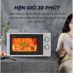 Thumbnail Lò vi sóng có nướng Sharp R-G228VN-SL - 20L - Hàng Chính Hãng bảo hành 12 tháng 4