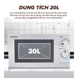 Thumbnail Lò Vi Sóng Cơ R-207VN-SL/R-209VN-SK  [700W, 6 Mức Công Suất, Hẹn giờ 30p] - Hàng Chính Hãng Bảo Hành 12 tháng 4