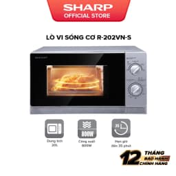 Thumbnail Lò Vi Sóng Cơ Sharp R-202VN-S/R-203VN-M/R-205VN-S [800W + 5 mức công suất + Hẹn giờ 35p - Bảo hành chính hãng 12 tháng 1