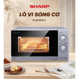 Thumbnail Lò Vi Sóng Cơ Sharp R-202VN-S/R-203VN-M/R-205VN-S [800W + 5 mức công suất + Hẹn giờ 35p - Bảo hành chính hãng 12 tháng 3