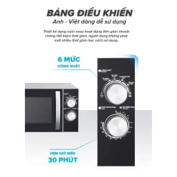 Thumbnail Lò Vi Sóng Cơ Sharp R-31A2VN-S 23L, [ Công Suất 900W, 6 Mức Công Suất,Hẹn Giờ 30'] 4