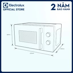 Thumbnail Lò vi sóng để bàn Electrolux UltimateTaste 300 20L - EMM20K22B - 5 mức công suất 1