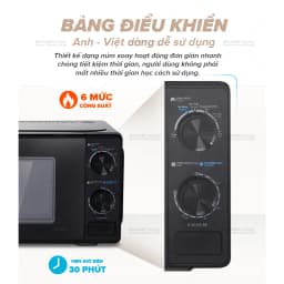 Thumbnail Lò vi sóng dòng Cơ Sharp R-2039E-BK - Dung tích 20L, công suất 700W 3