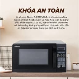 Thumbnail Lò Vi Sóng Kết Hợp Nướng Sharp R-G273VN-B 20L 2