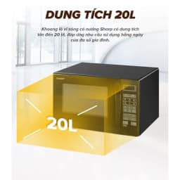 Thumbnail Lò Vi Sóng Kết Hợp Nướng Sharp R-G273VN-B 20L 4