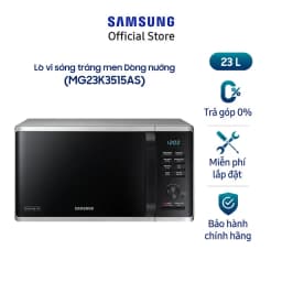 Thumbnail Lò vi sóng tráng men Dòng nướng Samsung 23 Lít (MG23K3515AS) 3