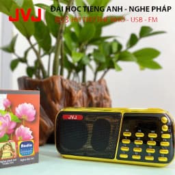 Thumbnail Loa đài JVJ J-853 3 pin siêu khỏe,đài FM,hỗ trợ thẻ nhớ, USB, học tiếng anh,nghe pháp 2
