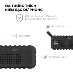 Thumbnail Loa Bluetooth 5.0 Kiêm Sạc Dự Phòng Energizer BTS106 - Hàng Chính Hãng, Bảo Hành 2 Năm 1 Đổi 1 4