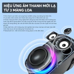 Thumbnail Loa Bluetooth 5.3 Karaoke TRONSMART HALO 100/110 (kèm mic) | Công suất 60W | Tích hợp sạc dự phòng | Bảo hành 12 tháng 3