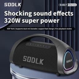 Thumbnail Loa Bluetooth 5.3 SODLK S1617 Công Suất Max 320W | Loa Hát Karaoke Kèm 2 Micro Không Dây Siêu Trầm 2