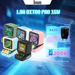 Thumbnail Loa Bluetooth Divoom DiToo Pro, loa máy tính phiên bản mới 15W hiển thị màn hình LED 256 RGB - Bảo hành 12 tháng 1 đổi 1 1