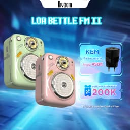 Thumbnail Loa bluetooth Divoom-Beetles-FM II phiên bản nâng cấp, thiết kế nhỏ gọn, cổ điển, tích hợp FM radio và thẻ nhớ 1