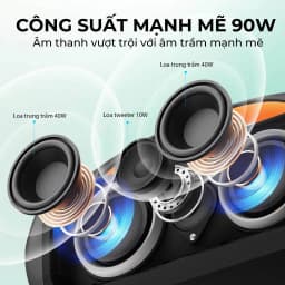 Thumbnail Loa bluetooth Earfun Uboom Raver, công suất 90W, thời gian nghe 6h, có cổng mic 6.5mm 1