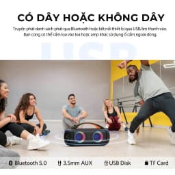 Thumbnail Loa bluetooth Earfun Uboom Raver, công suất 90W, thời gian nghe 6h, có cổng mic 6.5mm 4