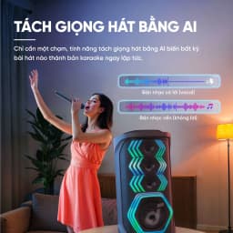 Thumbnail Loa bluetooth karaoke party soundcore Rave 3 | Công suất 160W | 2 mic không dây 2