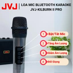 Thumbnail Loa Bluetooth Kèm Mic Hát Karaoke JVJ-KilBurn II Pro 2 Mic Công Suất 55W - Bảo Hành Chính Hãng 6Th 3