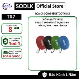 Thumbnail Loa Bluetooth không dây di động SODLK TX7 Công Suất 8W | Bluetooth 5.3 |Chống nước IPX7| BẢO HÀNH 12 Tháng 1