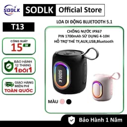 Thumbnail Loa Bluetooth không dây SODLK T13 Công Suất 15W | Bluetooth 5.1 | Chống Nước IPX67 | BẢO HÀNH 12 Tháng 1