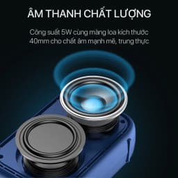 Thumbnail Loa Bluetooth Mini 5.0 ROBOT RB100 5W - Pin Lâu, Hỗ Trợ Nghe Nhạc Bằng Thẻ Nhớ TF & USB 3